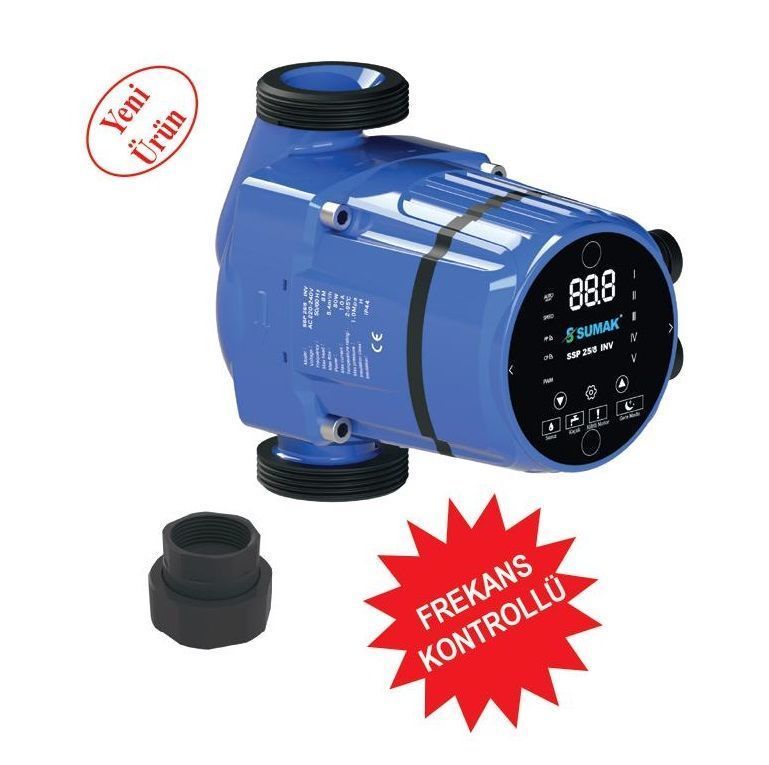 Sumak  SSP 25/8 INV Fre. Kon. Sirkülasyon Pompası 1\'\' 180 MM
