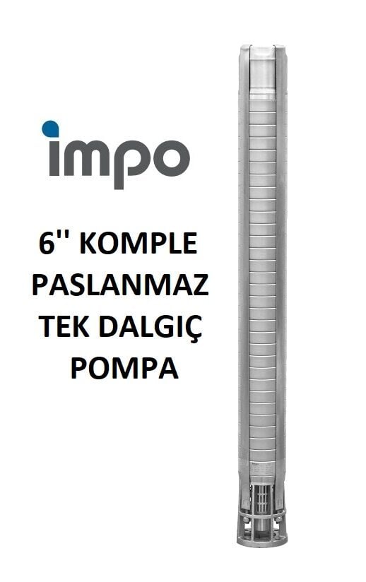 İmpo SS 609/23 - 6'' Paslanmaz Tek Dalgıç Pompa 217 Mss - 10 HP
