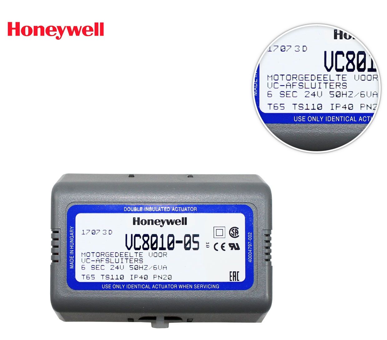 Honeywell VC8010ZZ00/E Motor Molex Soketli Kablosuz 24 V