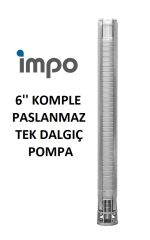 İmpo SS 609/11 - 6'' Paslanmaz Tek Dalgıç Pompa 104 Mss - 5.5 HP
