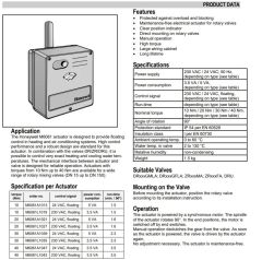 Honeywell M6061L1035 / VMM30 (30Nm Tork 220 V) R. Vana Motoru
