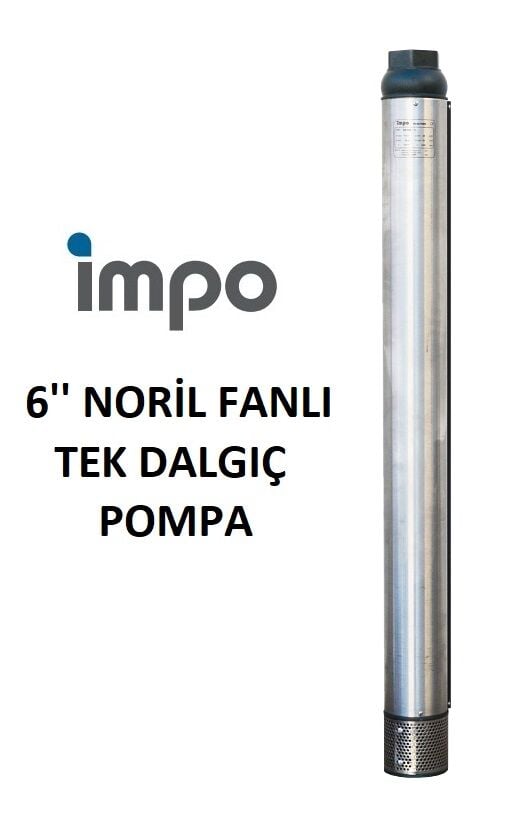 İmpo SN 660/03 - 6'' Noril Fanlı Tek Dalgıç Pompa 38 Mss - 7.5 HP