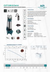 Kaysu CUT1500-B  Döküm Gövdeli Öğütücülü  Foseptik Pompası 2 HP