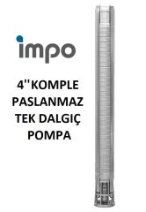 İmpo S4S 02/75 - 4'' Paslanmaz Tek Dalgıç Pompa 460 Mss - 5.5 HP