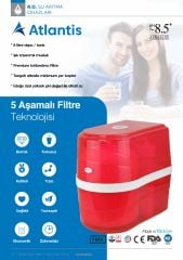 Atlantis Su Arıtma Cihazı 8 LT Tanklı 5 Filtreli - Aquatürk