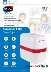 Stratos Su Arıtma Cihazı 8LT Tanklı 5 Filtreli - Aquatürk