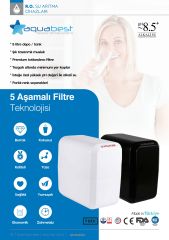 Aquabest Su Arıtma Cihazı 8 LT Tanklı 5 Filtreli - Aquatürk