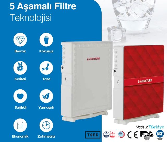Aqua Slim  Su Arıtma Cihazı 8 LT Tanklı 5 Filtreli - Aquatürk
