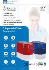 Safir Mat Seri Su Arıtma Cihazı 12 LT Tanklı 5 Filtreli - Aquatürk