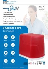 Stil V Su Arıtma Cihazı 12 LT Tanklı 5 Filtreli - Aquatürk